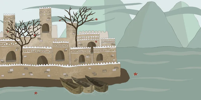 Picture-book spread of Shaddad, a red dragon in a kingdom of dragons